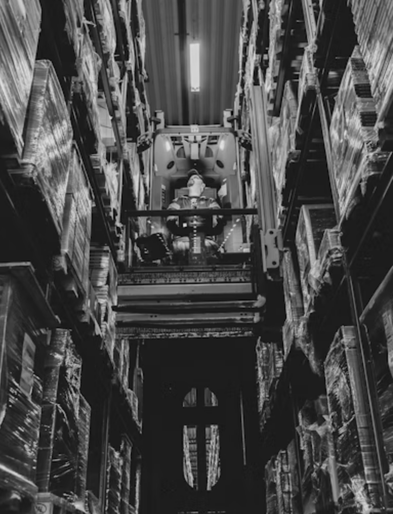 Warehouse docks ready to receive freight